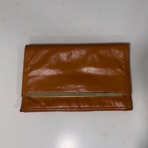 Vintage Tan Leather Clutch Wallet